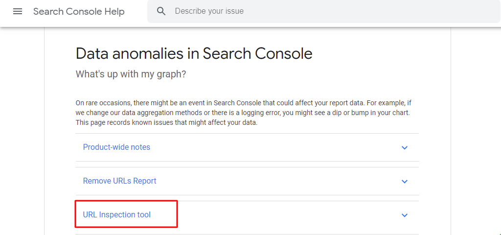 Data Anomalies In Search Console - Page Actions Are Temporarily Disabled